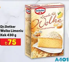 DR. OETKER WOLKE LİMONLU KEK 430 G DR. OETKER WOLKE LİMONLU KEK 430 G